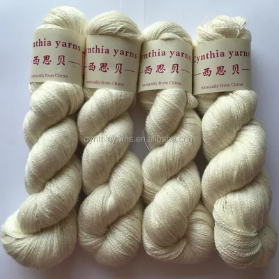 Merino Wool/silk Nature Undyed Hand Knitting Yarn