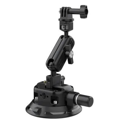 Multi-Surface 4.5" Vacuum Suction Cup Camera Mount 50KG Vertical Load Capacity Universal 1/4" Thread No Damage for Car