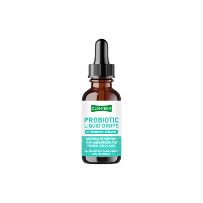 OEM ODM Probiotic Liquid Drops with 12 Probiotic Strains Support Gut Health High Absorbtable Digestive Balance Comfort Immunity