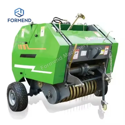Efficient Auto Tie Tractor Driven Round Baler for Quick Forage and Straw Packing