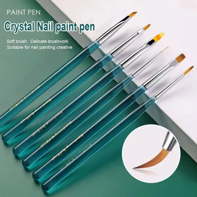 Acrylic Nail Art Brush Painting Liner Pen for Beauty UV Gel Brush Professional Nail Drawing Pen