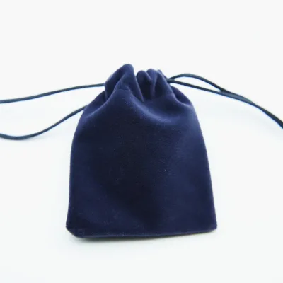 Personalized Small Velvet Jewelry Pouches Storage Bags With Double Drawstring for Ring Earring Pendant Necklace Bracelet