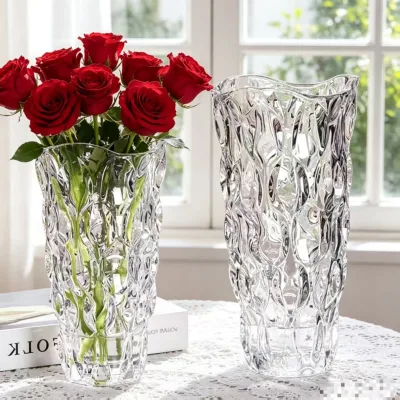 Bohemian Minimalist Light-luxury Glass Vase High-end Home Hydroponic Decor Instagram-style Painted Electroplating Strikingly