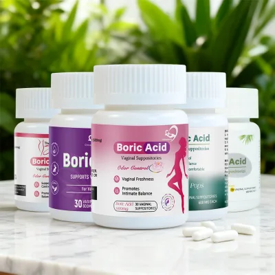 Chinaherbs Private Label Vagina Powder Suppository Vagina Tightening Pills Vaginal Care Boric Capsules Boric Acid Suppositories