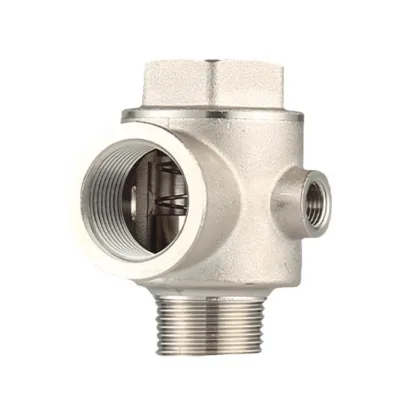 304 Stainless Steel Five-Way Check Valve Copper Nickel Plated Thickened Connection Frequency Conversion Pump