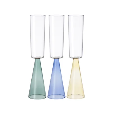 Wholesale Handmade Borosilicate Glass Goblet Classic Design Red Wine Cup for Champagne Flutes Customizable Wine Glass