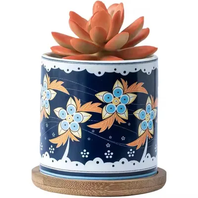 Ceramic succulent straight pot Nordic style plant pot Creative ceramic flower pot wholesale