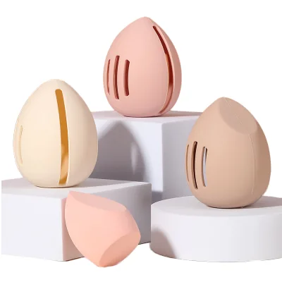 2025 New Model Silicone Box-packaged Makeup Sponge Foundation Liquid Supports Custom logo