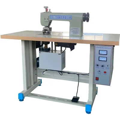 Hot Sewing Machine Use Ultrasound Sealing the Fabric Customized Roller Pattern Ultrasonic Lacing Machine