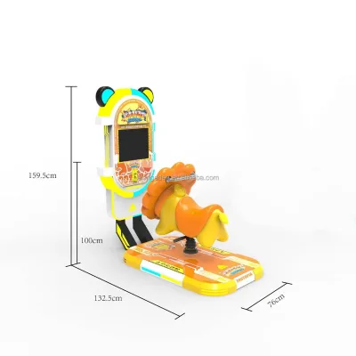 Fun and Engaging Candy Animal City Redemption Arcade Machine with Colorful LED Lights Made of Durable MDF for Kids