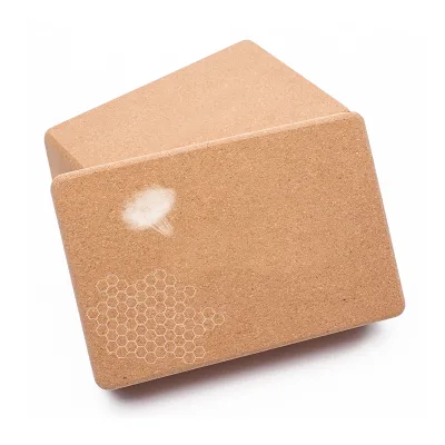 Yoga Brick for Yoga Studio Balance & Core Training Custom Logo High-Density Eco-Friendly Natural Cork Yoga Block