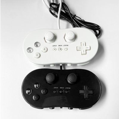 Portable Small Size Wii Joystick Game Joypads with 98cm Cable Wired Gamepad for Wii Classic Controller