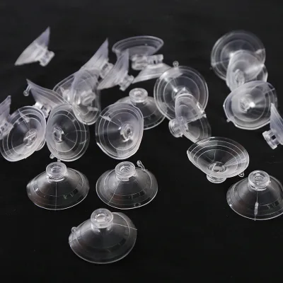 No-drill Plastic Strong Transparent Suction Cup 1kg Capacity Durable Wedding Car Decoration Wall-mounted Hook Adhesive Film