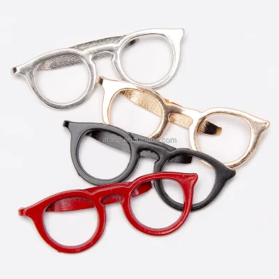 New Tie Clip for Men Solid Fashion Style Glasses Tone Bar Practical Necktie Clasp Accessories Mens Gift Black Red Tie Clips