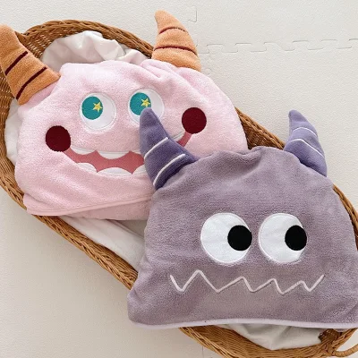 Embroidery Cartoon Bath Towel Kid Absorbency Microfiber Jacquard Beach Towel