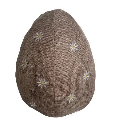 New Design Brown Linen Fabric Sand Filled Decorative Ball Shape Simple Door Stopper for Home and Office