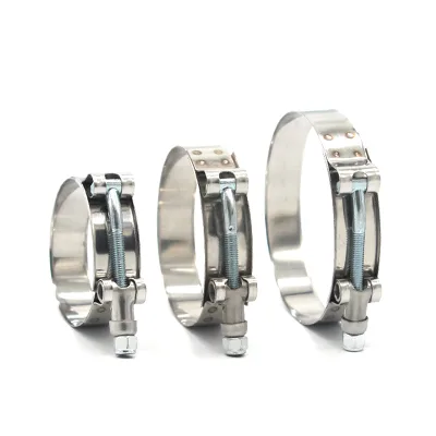 Factory Price Adjustable T-Bolt Hose Clamp 1/2"-12" Heavy-Duty, for Industrial and Automotive Use, Custom sizes