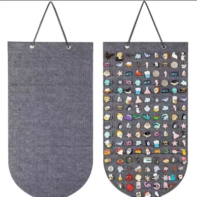 New Style High Quality Felt Wall Hanging Brooch Pin Storage Organizer