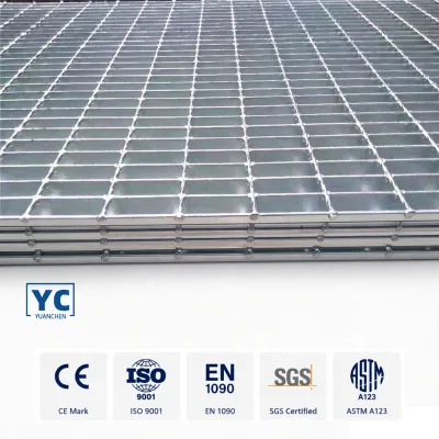 Wind Tower Anti Slip Access Platform and Cable Walkway Made With Marine Grade Hot Dip Galvanized Steel Grating