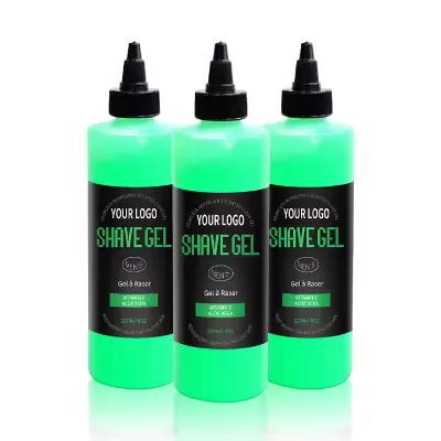 Wholesale 8oz Men's Sensitive Shaving Gel Foam with Aloe Vera & Vitamin E | Hair Removal Cream & Moisturizer