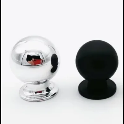 Modern Polish Chrome Plastic Cabinet Handle Ball Knob Accessories
