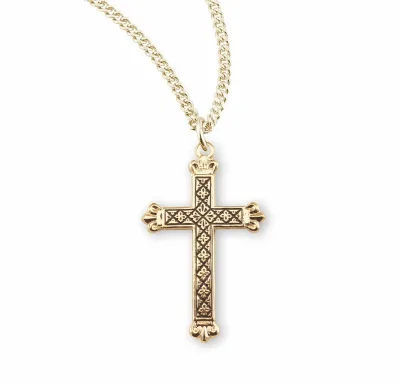 Exquisite Sterling Silver Inverted Cross Pendant with Natural Rose Quartz Classic Design