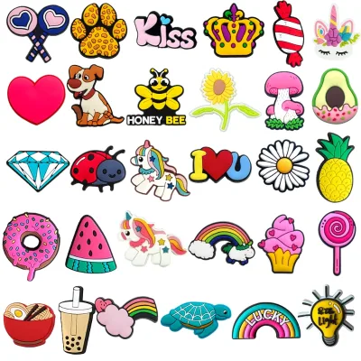 Wholesale PVC Shoe Accessories for Charms Mexican Badge Women Clogs Buckle Kids Pins Decoration Jeans Wristbands