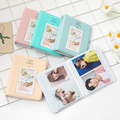 Colorful 3-inch Pp Picture Album With 64 Pockets for Photo Storage Custom Printing Logo