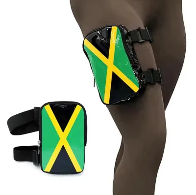 New Product High Quality Waterproof Adjustable Strap Country Flag Leg Bag Harness for Women Waist Pouch for Hiking Travel