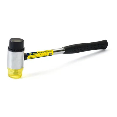 PONDRIO Heavy Duty Rubber Mallet Plastic Handle Non Marring Hammer for Tile Installation Flooring Repair DIY Tools OEM 1 Year