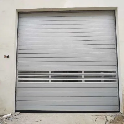 Modern Industrial Aluminum Alloy Spiral Track Rolling Door Anti-Theft with Motor Accessory for Workshop Use