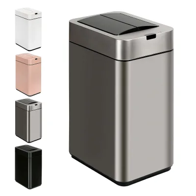 15L-50L Smart Sensor Trash Can Stainless Steel Automatic Waste Bin for Indoor Household