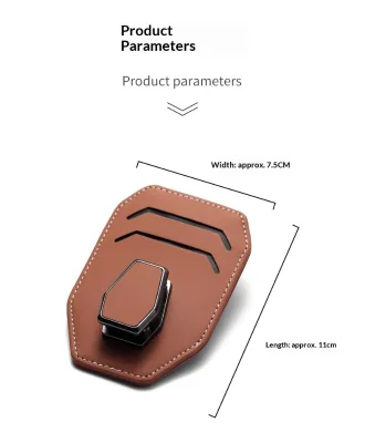 Multi Functional Car Sun Visor Sunglasses Holder PU Leather Sun Glasses Clip Ticket Card Storage Organizer Car Accessory