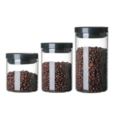 ECOCOFFEE BP302 Glass Damp-proof Coffee Beans Sealed Jar with Lid L