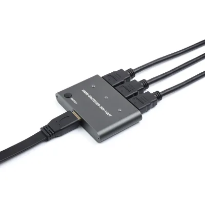 HD 4K Switcher, 3 in 1 Out, One-Click Switch