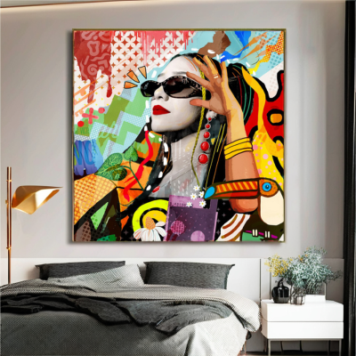 Home Decoration Wall Pop Art Canvas Printing Service Pop Art Custom Portrait Wall Art Painting Posters for Room