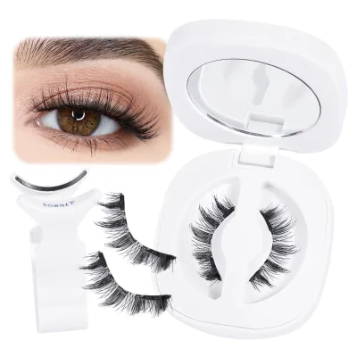 New Flexible Nature Look 3D False Eyelash No Glue Magnetic Eyelashes Custom Logo Quantum Magnetic Lashes Wholesale