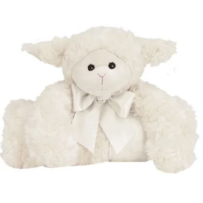 Cartoon White Sheep Lamb Plush Toy Baby Blanket New Custom Cute Kids Soft Coral Fleece Blanket