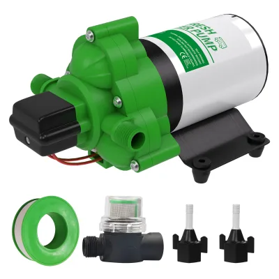 RV Pump 12V Self-priming RV Water Pressure Pump 4.0GPM 45PSI with Pressure Switch, for RV Marine Camping Yacht Garden