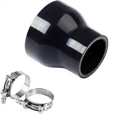 YSIL 3 3.5 Reducer Coupler Silicone Hose 4-Ply Reinforced Straight Turbo Intercooler Intake Pipe T-Bolt Clamps 5MM