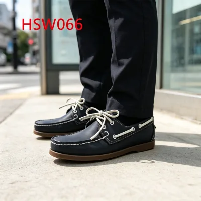 ZYF,Lace up Style Small Size Available Hua Singh Boat Shoes in Spain City Strolling Full Natural Cow Leather Loafer Shoes HSW066