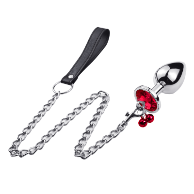 Good Quality Plug Anal Sex Toys Anal Diamond Plug Toys With Traction Chain Sex Adult