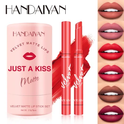 New 8 Colors Matte Lipstick Set Long-Lasting Private Label Lip Stick Makeup Transfer Proof Waterproof Smudge Resistant