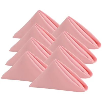 Various Cloth Dinner Table Napkins Polyester Fabric Napkins for Wedding Party Banquet Events