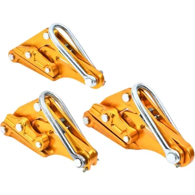 Direct Selling Adjustable Steel Wire Rope Cable Clamp Insulated Card Holder Yellow 0.8m Length Model Insulated Card