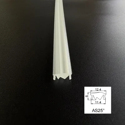Precision 25° Single Asymmetric Lens for Linear LED Trunking Track Light Retail Warehouse Corridor Spot Beam Diffuser Cover