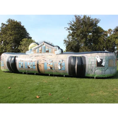 Large Inflatable Mobile Escape Room Halloween Entertainment Inflatable Party Evnet Giant Blow up Haunted House Maze