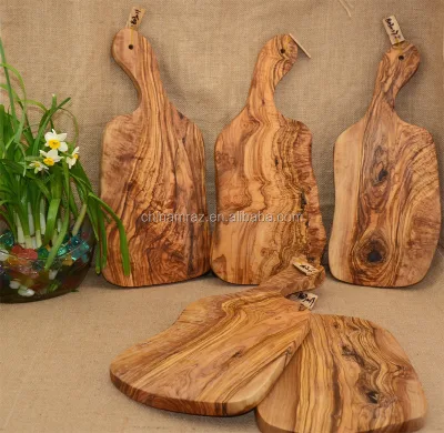 Wholesale 40cm 20cm Italian Olive Wood Feature Solid Wood Chopping Block Olive Wood Cutting Boards
