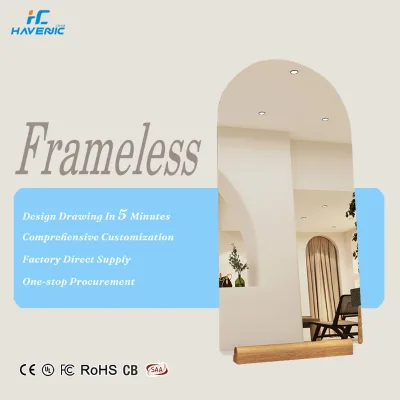 Arched Floor Mirror Full Length Wall Mirror Hanging or Leaning Arched-Top Full Body Mirror with Stand for Bedroom Dressing Room