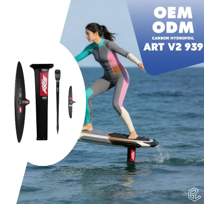 High Quality AXIS Gear Hydrofoil UHM Carbon Axis Art V2 939 Hydrofoil 900cm2 60-90cm Mast Lakes Rivers Unisex Waterplay Surfing